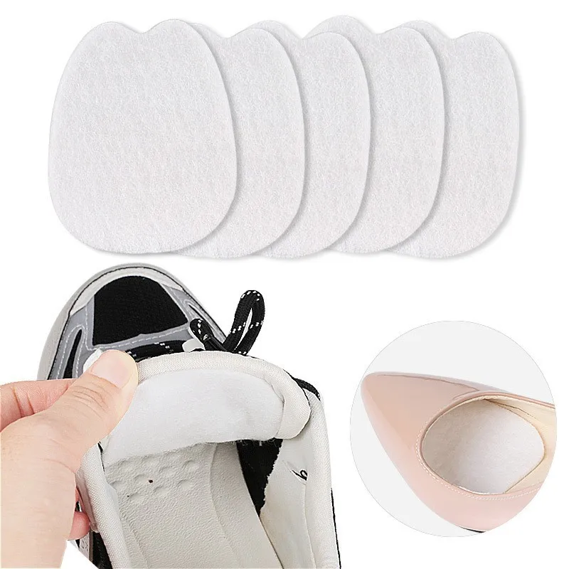 Soft Self-adhesive Felt Shoe Tongue Pads Shoe Inserts Cushions Forefoot Pads Shoe Tightening Wear-resistant Pad