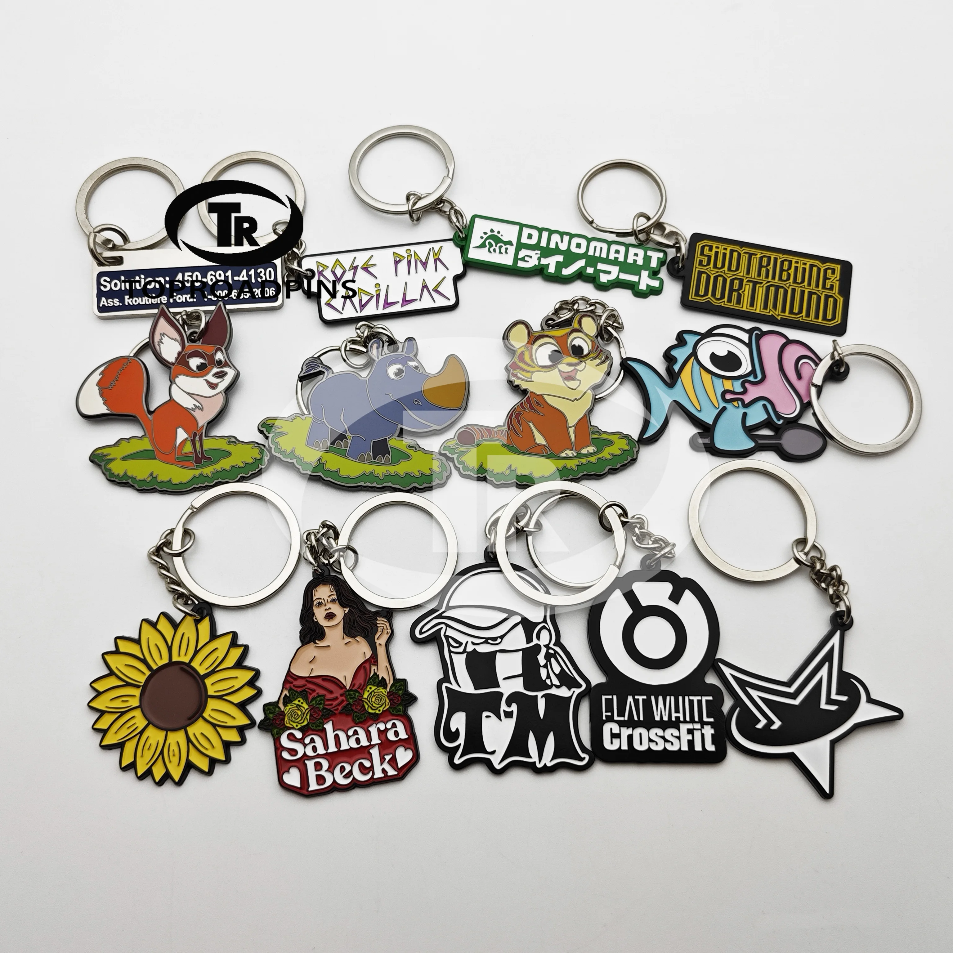 New Type Wholesale Price All Commemorative Plate Map Metal Keychain