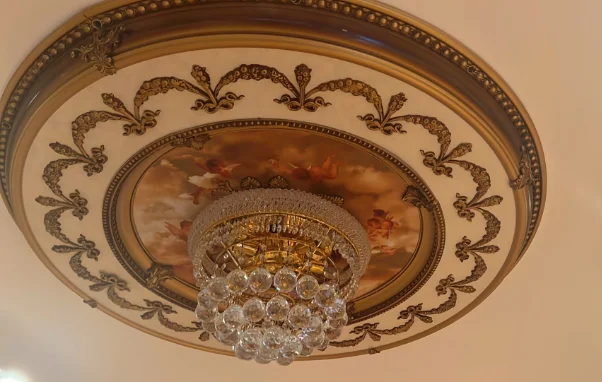 Types of ceiling board material cheap modern ceiling lightsl false PS artistic ceiling