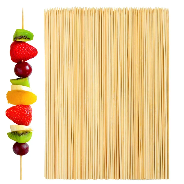 Meat Barbecue Disposable Stick Round BBQ Bamboo Skewer
