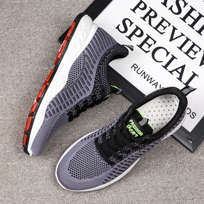 Высокое качество Прямая продажа с фабрики мягкая износостойкая ударопрочная подошва дышащая мужская спортивная обувь