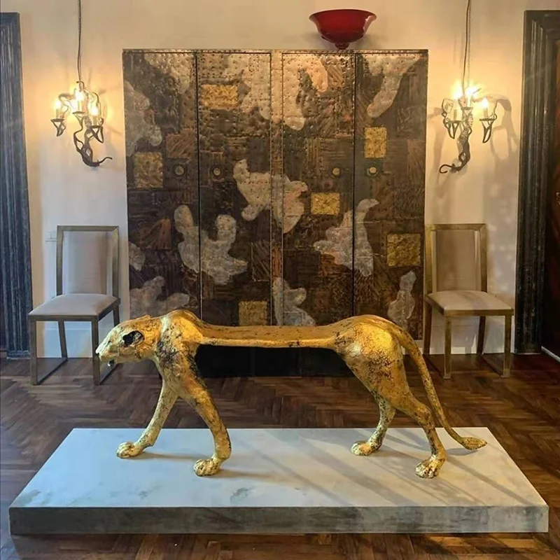 wholesale outdoor garden decor bronze lion head chair sculpture for sale