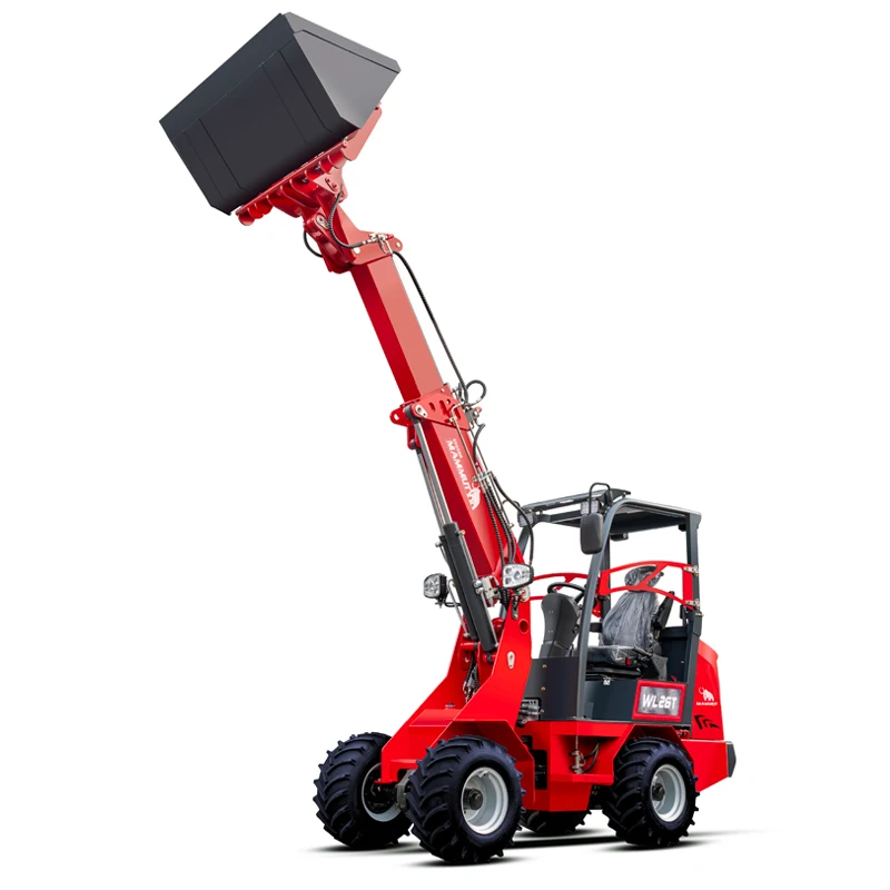 mammut China cheap long boom loader wheel 1.5 ton 2 ton 3 ton mini front telescopic loader for sale