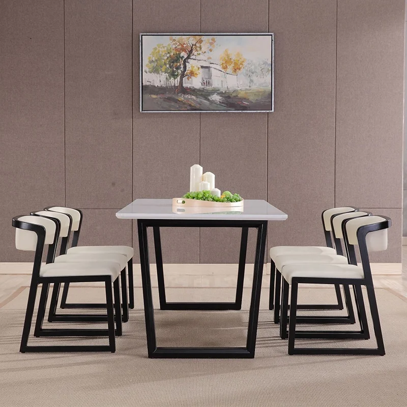 Wholesale Home Furniture Dining Table Set Nordic Marble Dinning Table