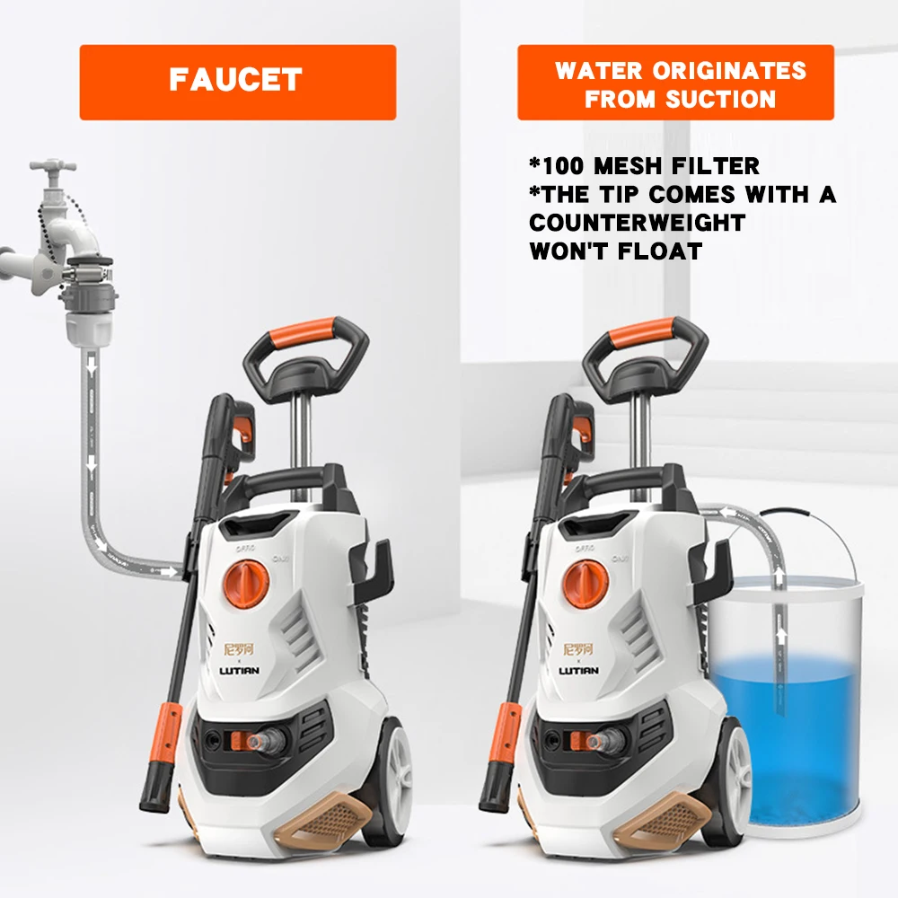 2200W Portable Car Washer High-Pressure 170 Bar Type Dirty Cleaning Car Wash Machine