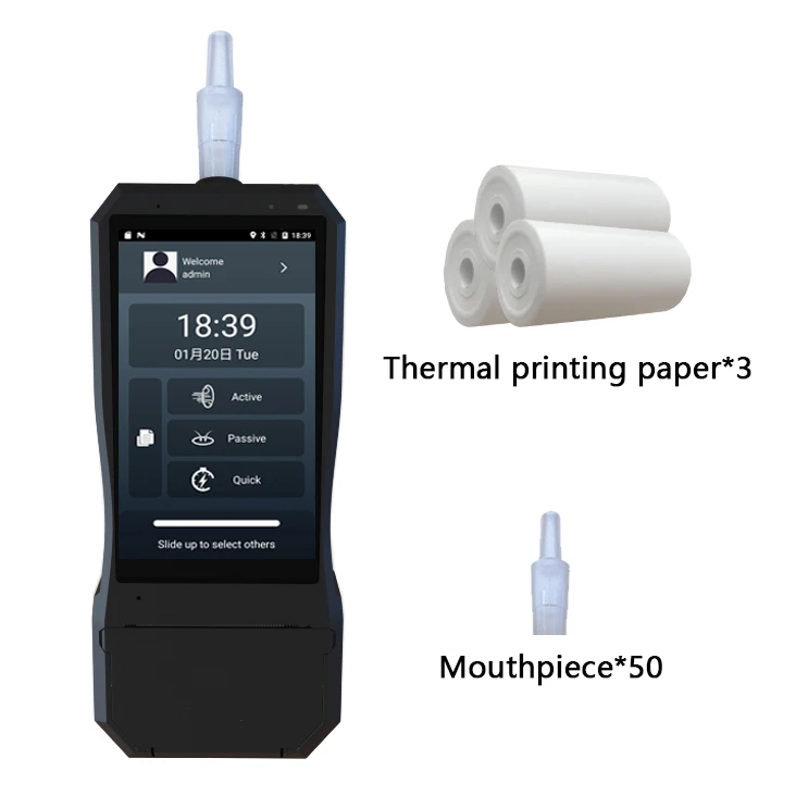 Built-in printer traffic law enforcement high accuracy electrochemical sensor alcohol tester breathalyzer