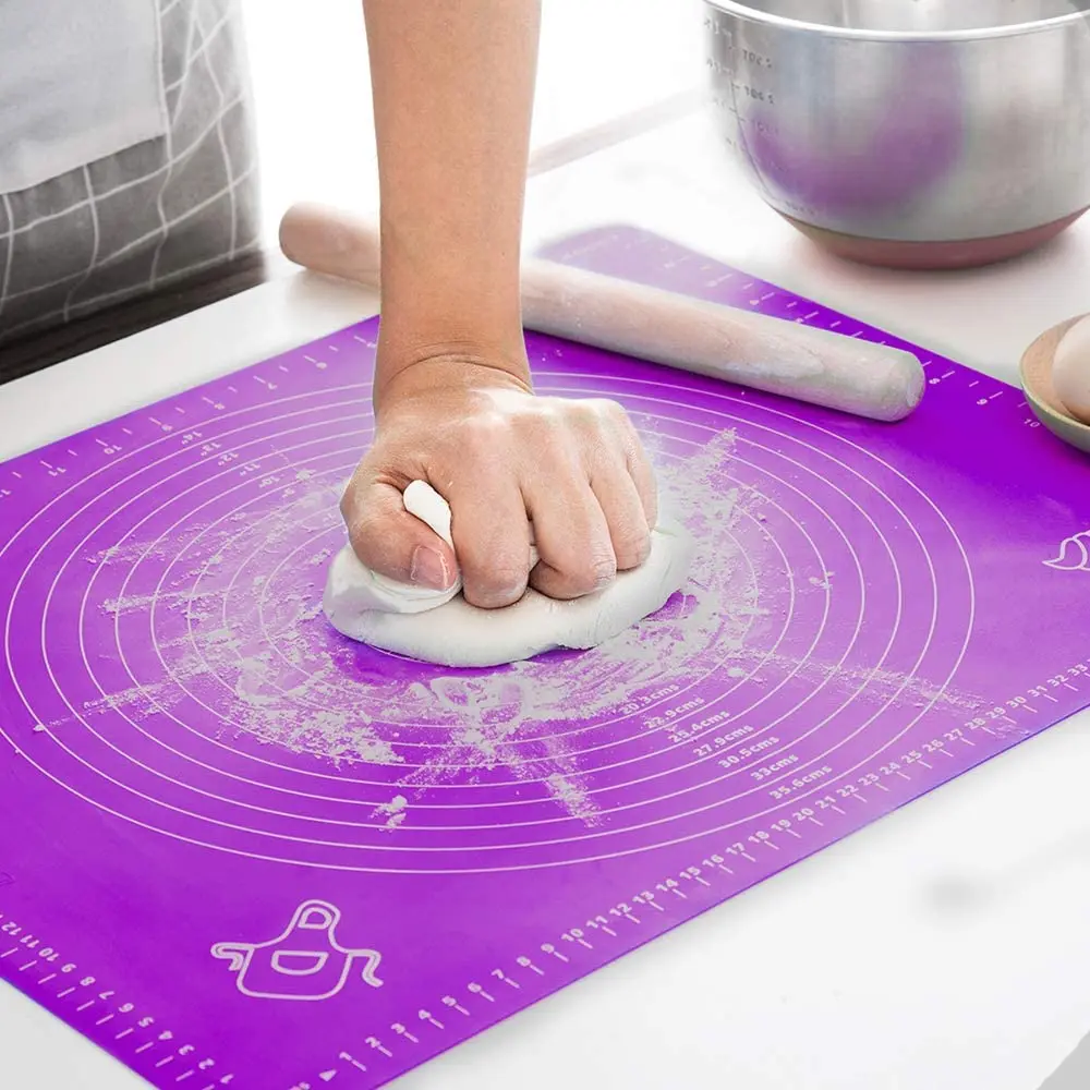 Extra Large 60x40 cm non-slip silicone macaron fondant dough kneading mat