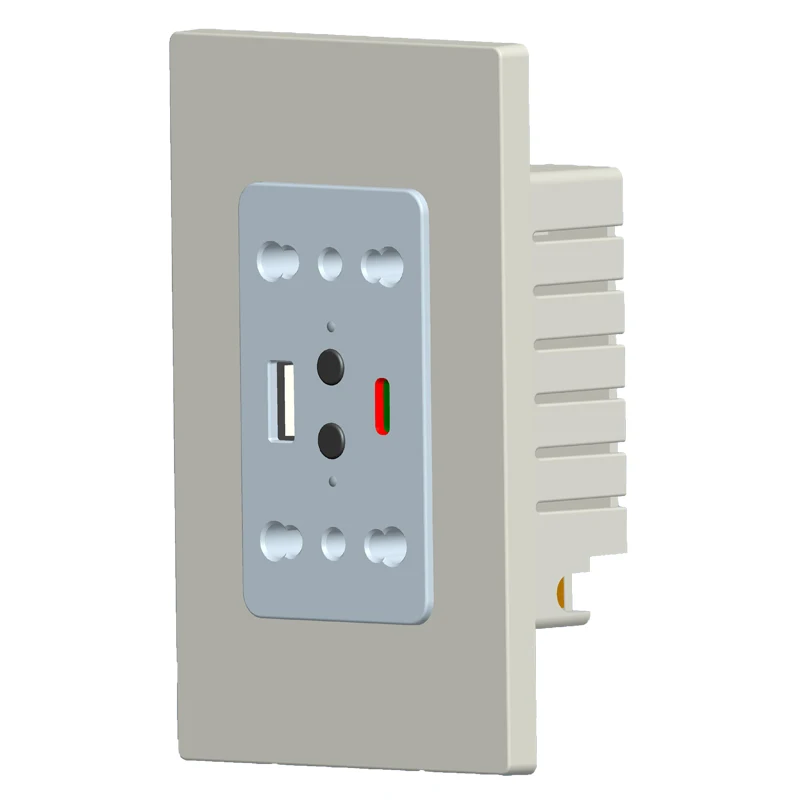 Italian wifi socket with 2 USB ports by Tuya Smartlife App remote controlling