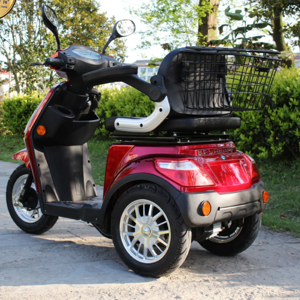 500W 800W Fat body shopping scooter hard mobility Handicapped with bucket travel Electric fashion Tricycles three wheels scooter