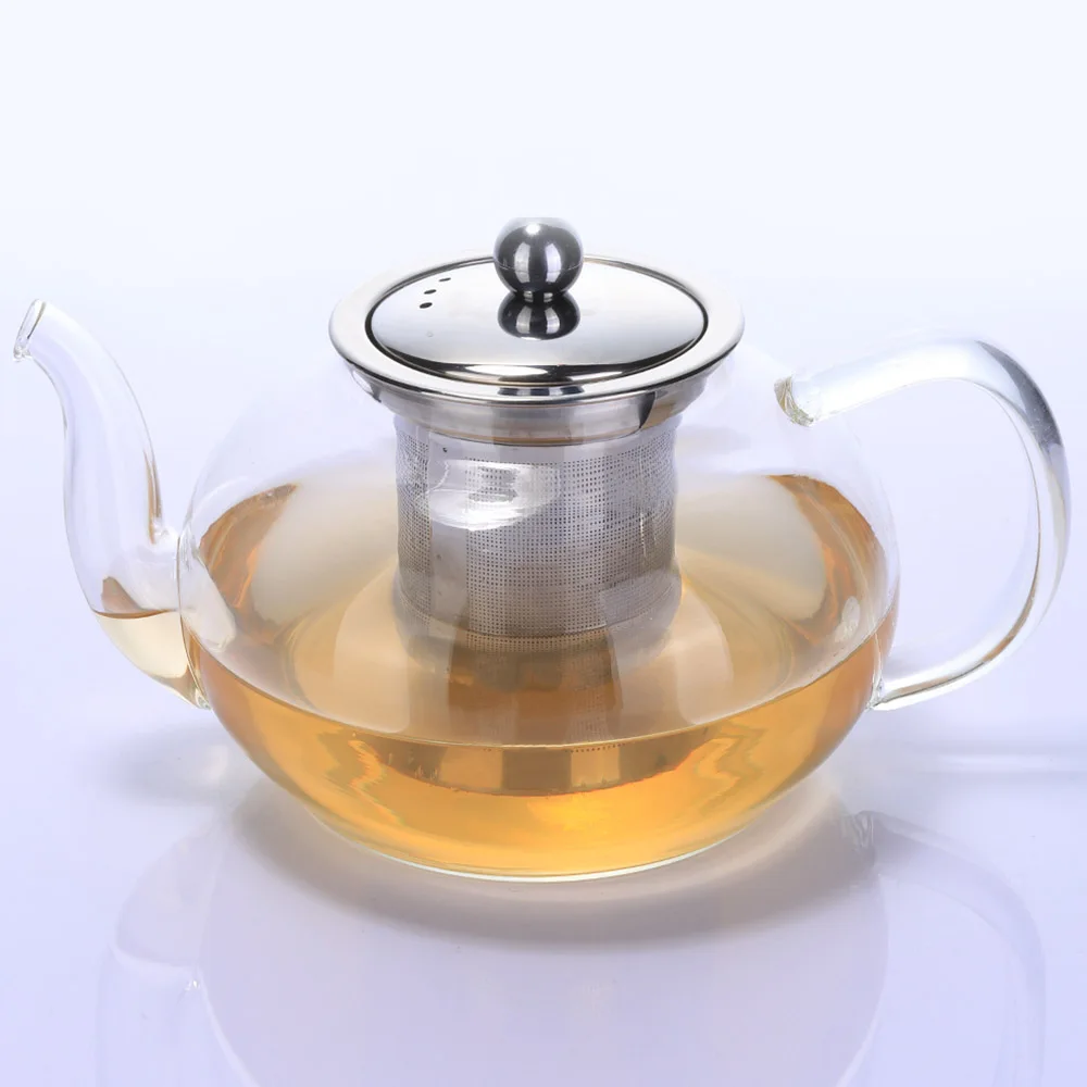 High quality customized glass teapot Chinese manufacturer wholesales glass teapot with 304 filter screen