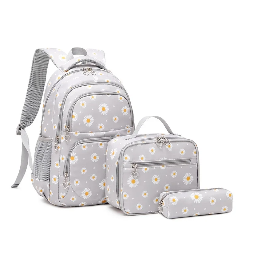 2023 New Arrival kids satchels kids pencil cases School Bag insulated lunch bags 3 sets durable Casual backpack school bag