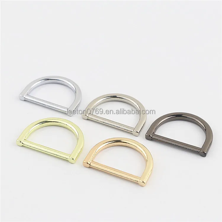 Stock supply 1.0inch 25mm  5 colors  good quality zinc alloy horseshoe D buckle for leather  bags