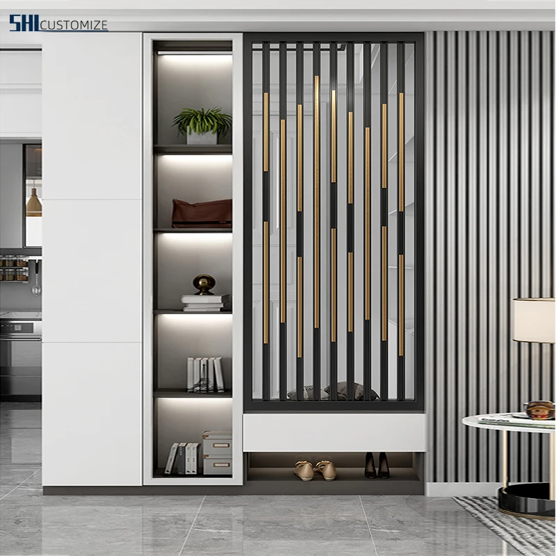 Customized Decor Screens Room Divider Laser Cut Partition Screen Metal New Year Contemporary Hanging glass partition decoration