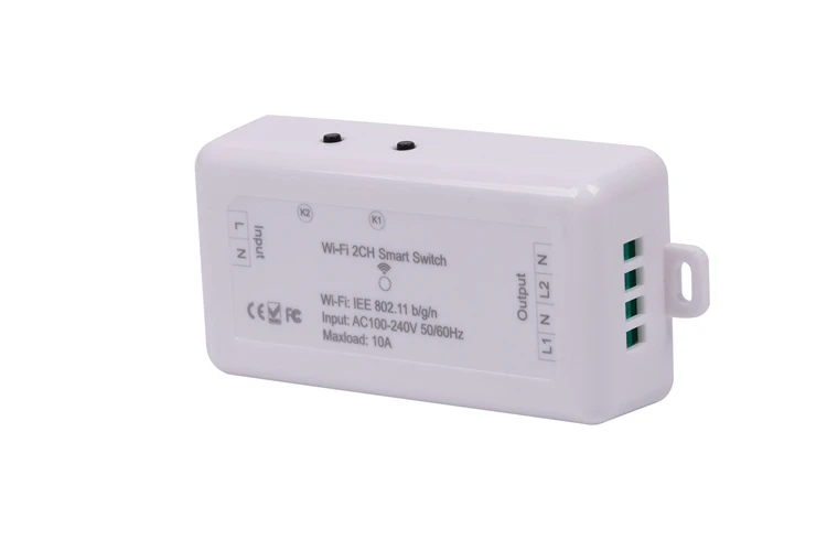 Микро-контроллер и ламповый модуль 2 канала на переключатель включения/выключения управление интеллектуальное реле, Tuya управления Wi-Fi