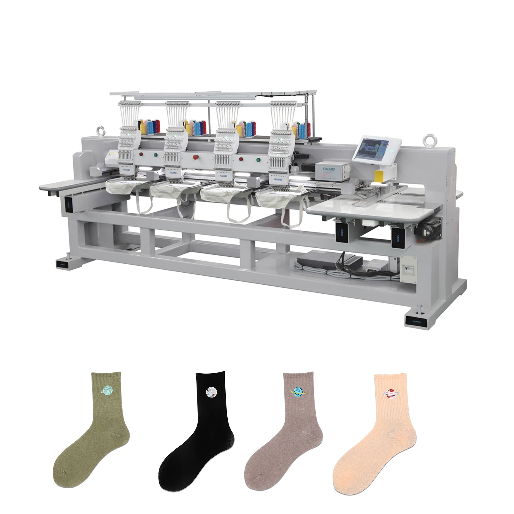 high speed computer embroidery machine 4 head machine sock embroidery sewing machine