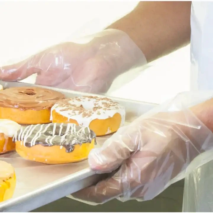 50PCS/Box Cheap Plastic TPe Cosmetic Hand Gloves For Cooking Disposable Gloves For Hair Dye Product