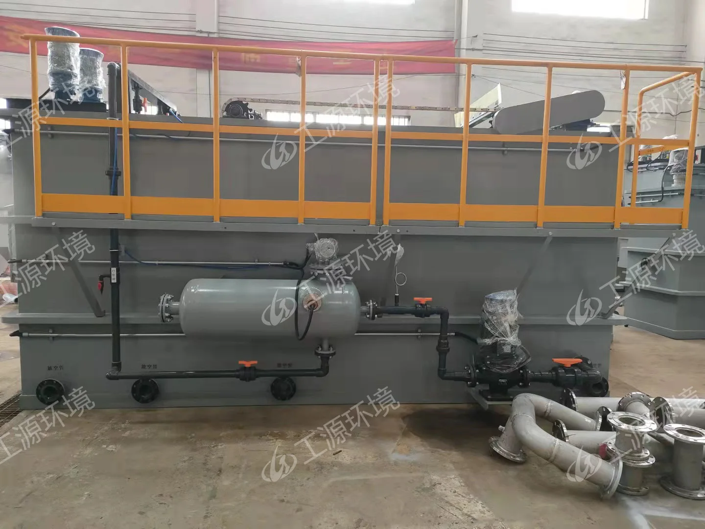 Water treatment equipment Horizontal dissolved air flotation for coking wastewater