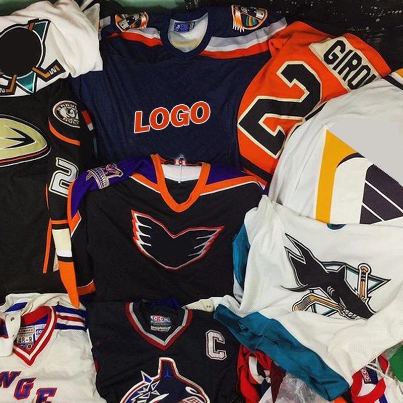 Custom Oem Design SVtitched Will Embroidered Youth Mens Team Inline Reversible Custom Sublimated Ice Hockey jersey