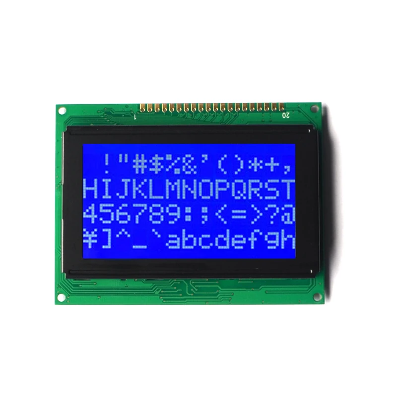 Negative Transmissive Blue LCD 128x64  Graphic LCD Display with White LED Backlight