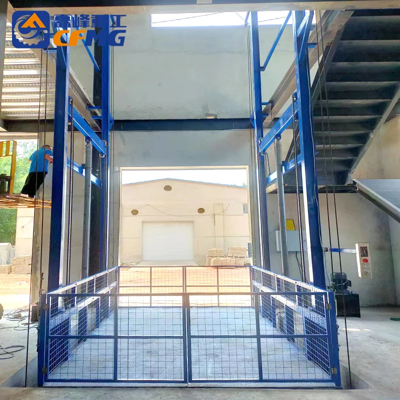 Customized Cargo Elevator Hydraulic Goods Lift Vertical Freight Elevator Electric Cargo Lift for Warehouse