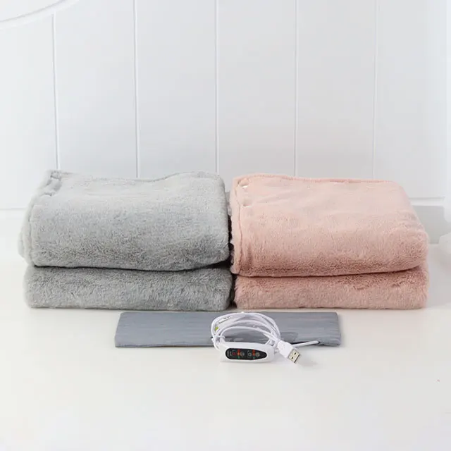 
USB Soft Heated Shawl Winter Electric Warming Neck Shoulder Heating Blanket Pad Women Custom Logo Accepted 100% PP Cotton 86401