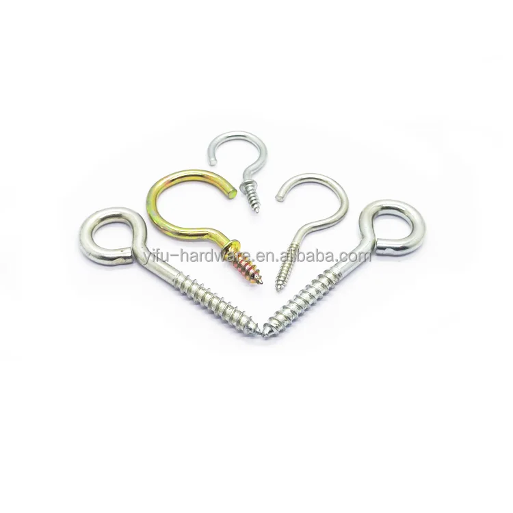 Hook Type Screw Open Eye Hook Wood Self Tapping Screw