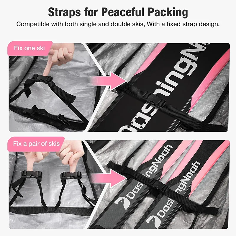 Custom Nylon Factory Board Bag for Adults Snowboard and Ski Boots Storage Solution Waterproof Durable Ski Travel Cover Bag