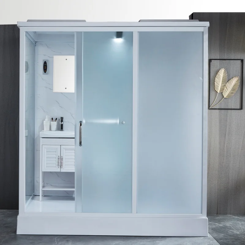 XNCP Custom-Size Modular Bathroom Modern Style Integrated Toilet Shower Sliding Folding Open for Dormitories Hotels Spas