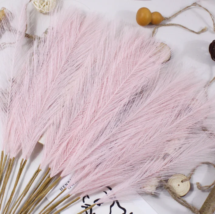 Wedding Faux Natural White Artificial Pampas Grass Artificial Flowers For Home Decoration