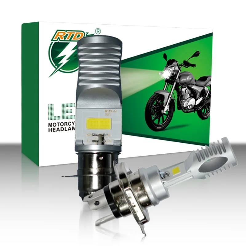 RTD M11X P15D-25-1 H6 T19 motorcycle led light bulb 8W led headlight for motorcycle scooter AC/DC9-85V