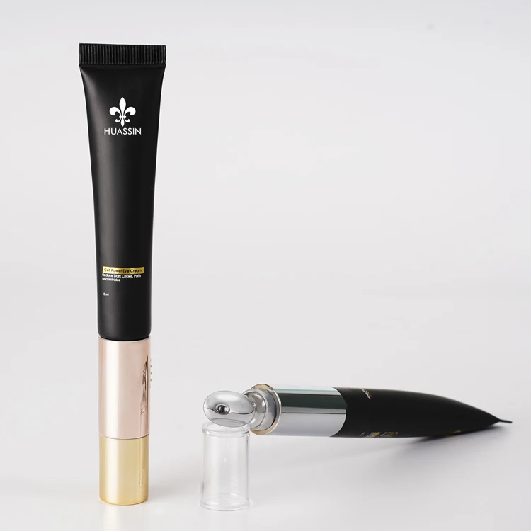 15ml Empty Plastic Cosmetic Essence Cream Tube Packaging  Container Tube Massage Eye Cream Tube With  Zinc Alloy Head