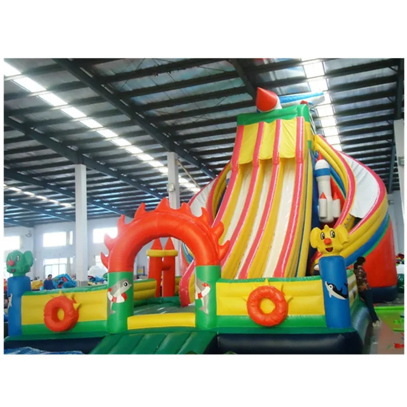 Crazy Inflatable Toboganes , Inflatable Dry Slide, Inflatable Slides With Bouncer