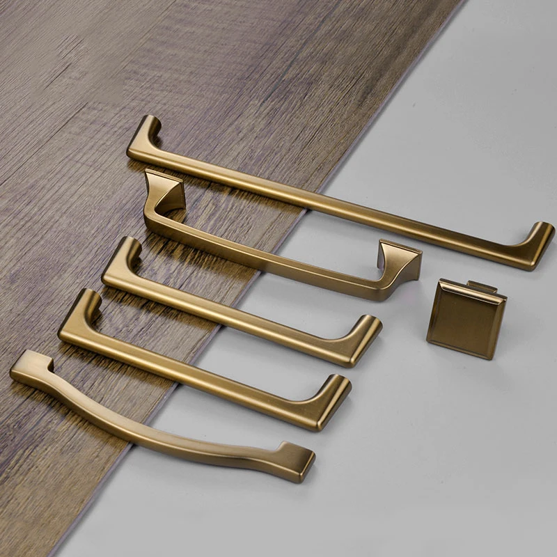 AIMINO  OEM Kitchen Cabinet Zinc Alloy Handle Furniture Accessories Antique Bronze Cabinet Handle