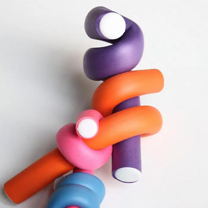 Щипцы для завивки волос Flexi rods мягкие Bendy длинные ролики пенопластовые