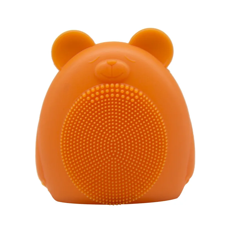 Bear Beauty Tools Product Handheld Deep Cleansing Silicone Facial Cleansing Brush Waterproof Ultra Soft Silicone Bath Brush