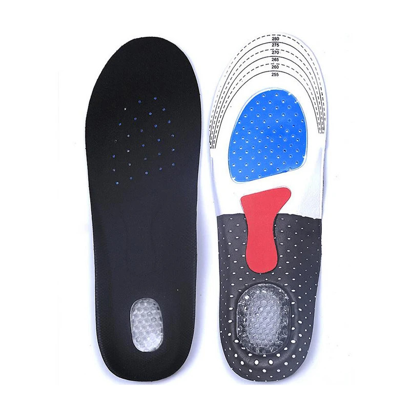 
Amazon Hot Sale High Elastic Orthotic Flat Foot Insoles Silicone EVA Pad Arch Insole 