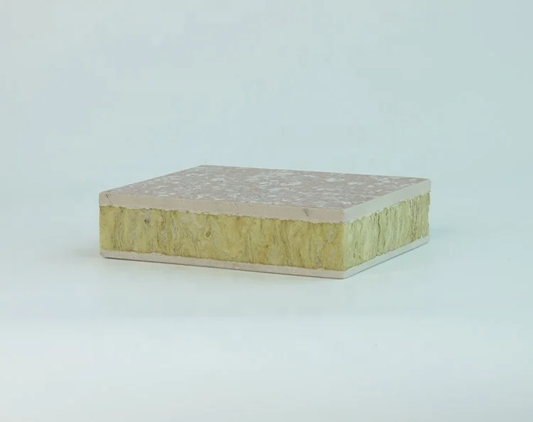 E.P China Manufacturer New Customized Eco-Friendly Rock Wool Sandwich Insulation Panel