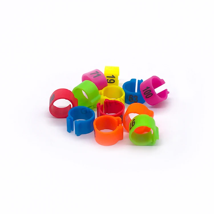 Wholesale Price Birds Plastics Racing Rings High Quality For Sale  Colorful Sizes No 100 Plastic Opening Circle Ring