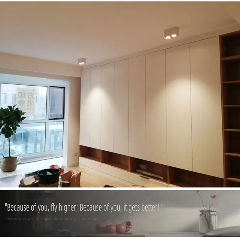 VVS 3 years warranty cob grille lamp aluminum white and black downlight angle adjustable spotlight