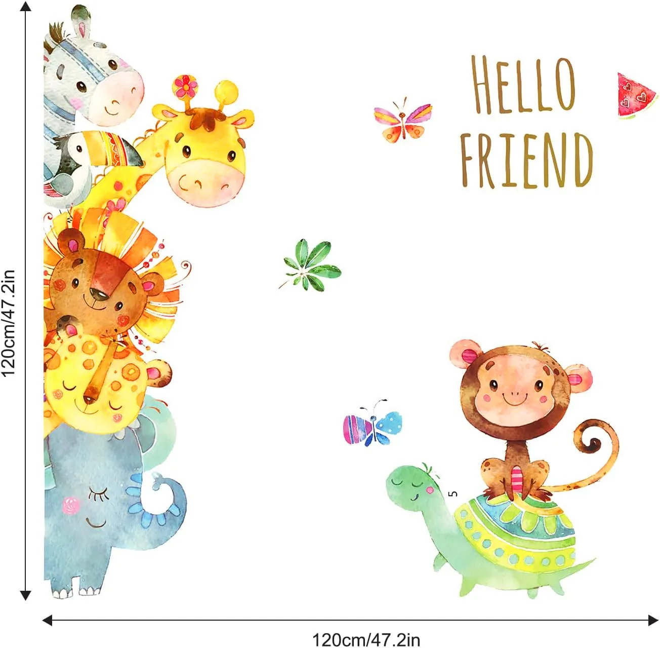 Paper Wall Sticker Movable Tape DIY Customized Design Logo Printed Sticker For Child Bedroom