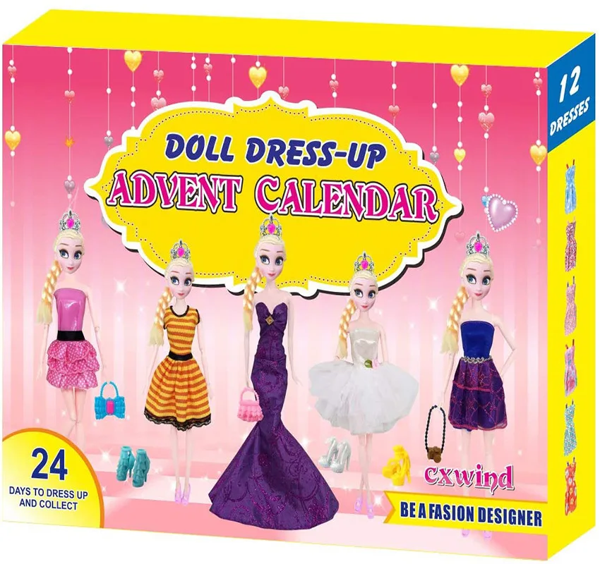 Doll Suit Fashion Short Skirt Casual Dress Up Girls Toy  Advent Calendar Blind Box as Christmas Gift for Kids