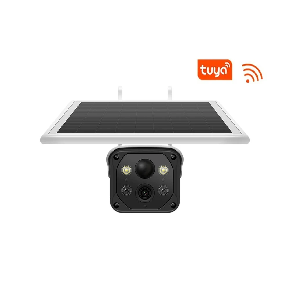 WIFI 4G 3MP Solar Camera with Rechargeable Battery Powered Bullet IP Camera Tuya