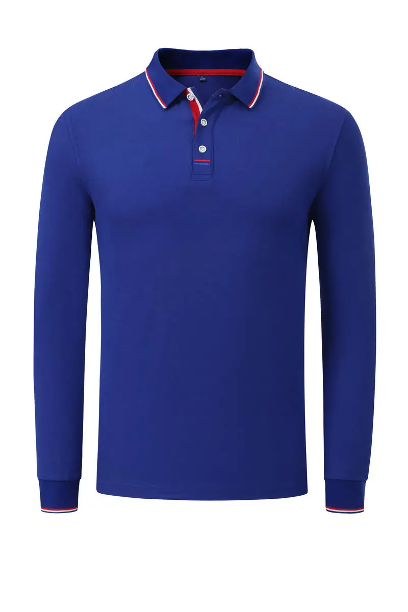 Wholesale high quality long sleeve 100% cotton t shirt for men blank polo t shirt
