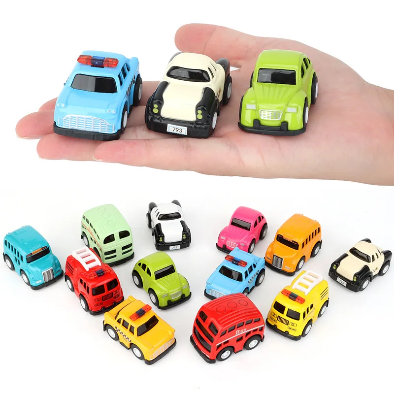 Q Cute Children Mini Diecast Metal Cars Model 12-pack Collection Toys 1:87 Alloy Mini Diecast Car
