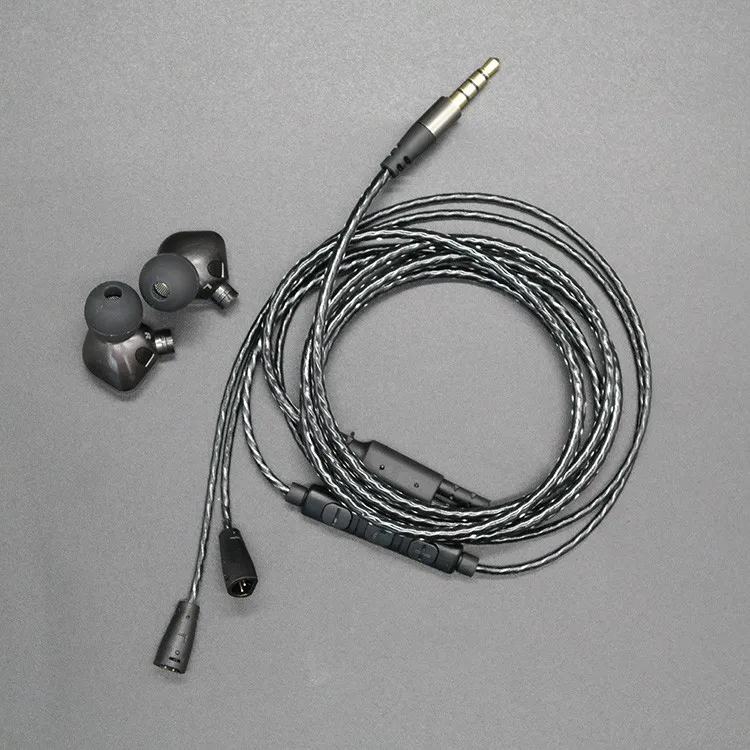 Popular IEM replacement upgrade cable with mic &Remote For Sennheiser IE8I IE80 IE8 Headset