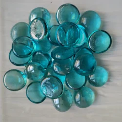 Flat glass beads,glass pebble,Glass gems used for art projects and garden decorations