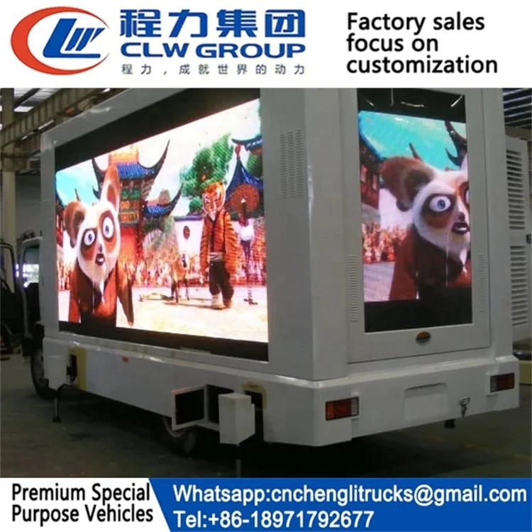 P16 Mobile Advertising Truck Exterior LED Display Led screen mobile advertising trucks for sale