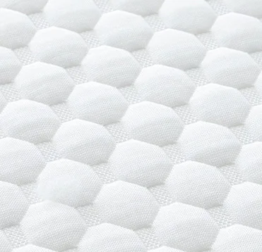 Manufacturer supply knitted air layer  sofa fabric soft white jacquard mattress fabric