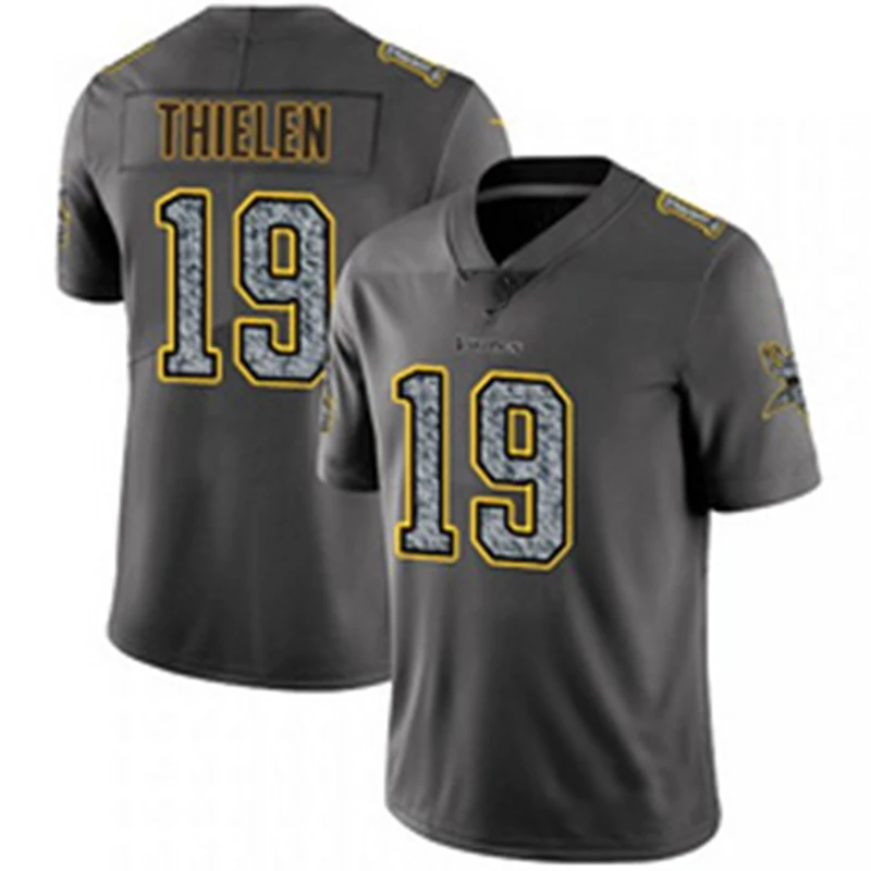 
For Youth Kids Wholesale 2021 New Arrivals THIELEN 19# Black American football Jersey 