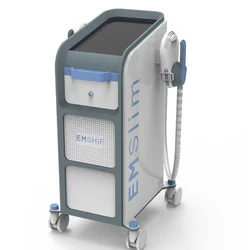 Vertical High-Intensity HIEMT Muscle Stimulator EMSlim Neo RF Air Cooling Hiemt 4 Handles